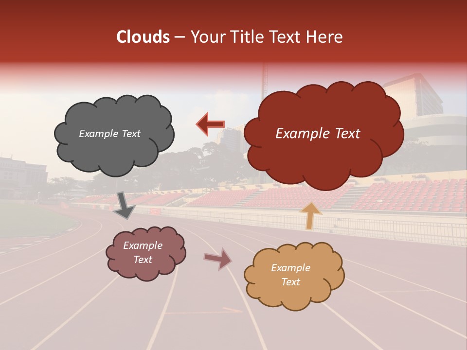 Course Arena Track PowerPoint Template