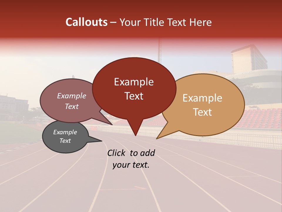 Course Arena Track PowerPoint Template