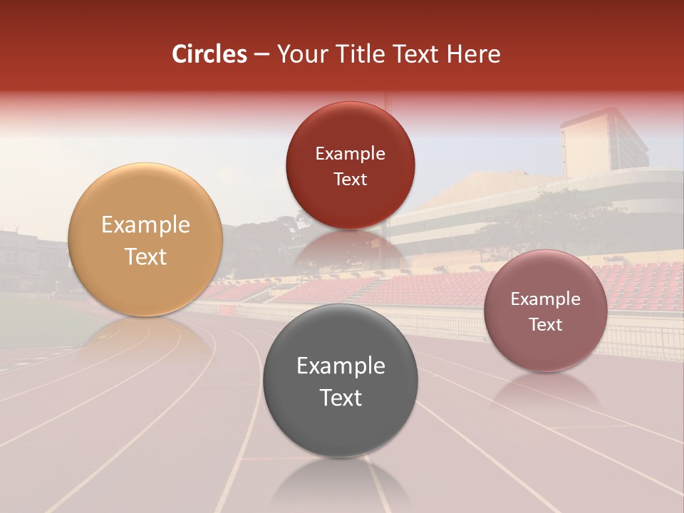 Course Arena Track PowerPoint Template