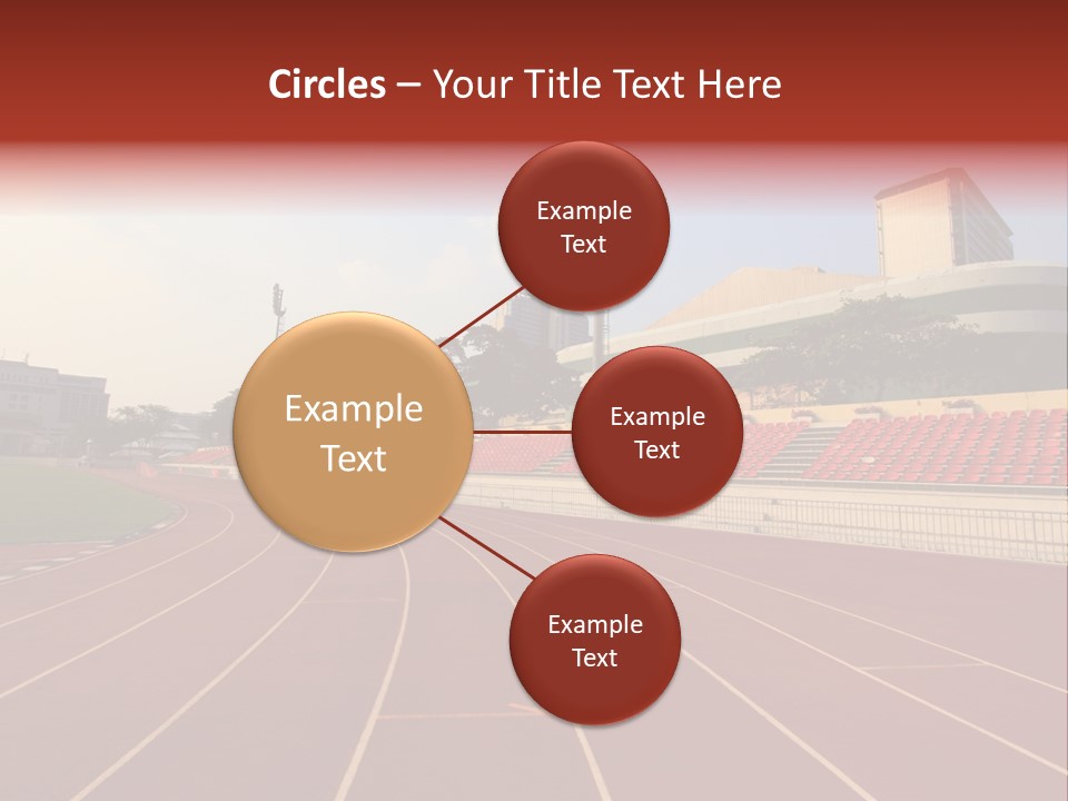Course Arena Track PowerPoint Template