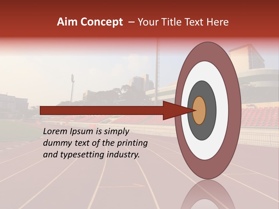 Course Arena Track PowerPoint Template