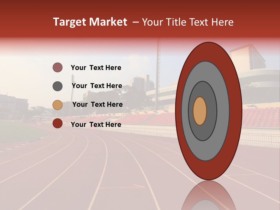 Course Arena Track PowerPoint Template