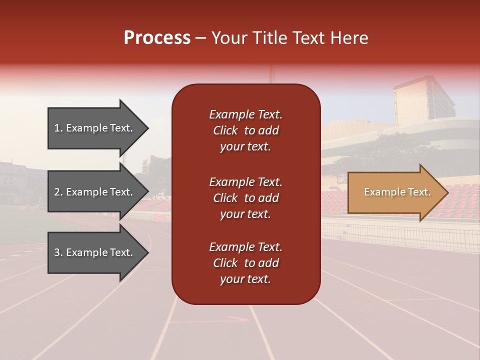 Course Arena Track PowerPoint Template
