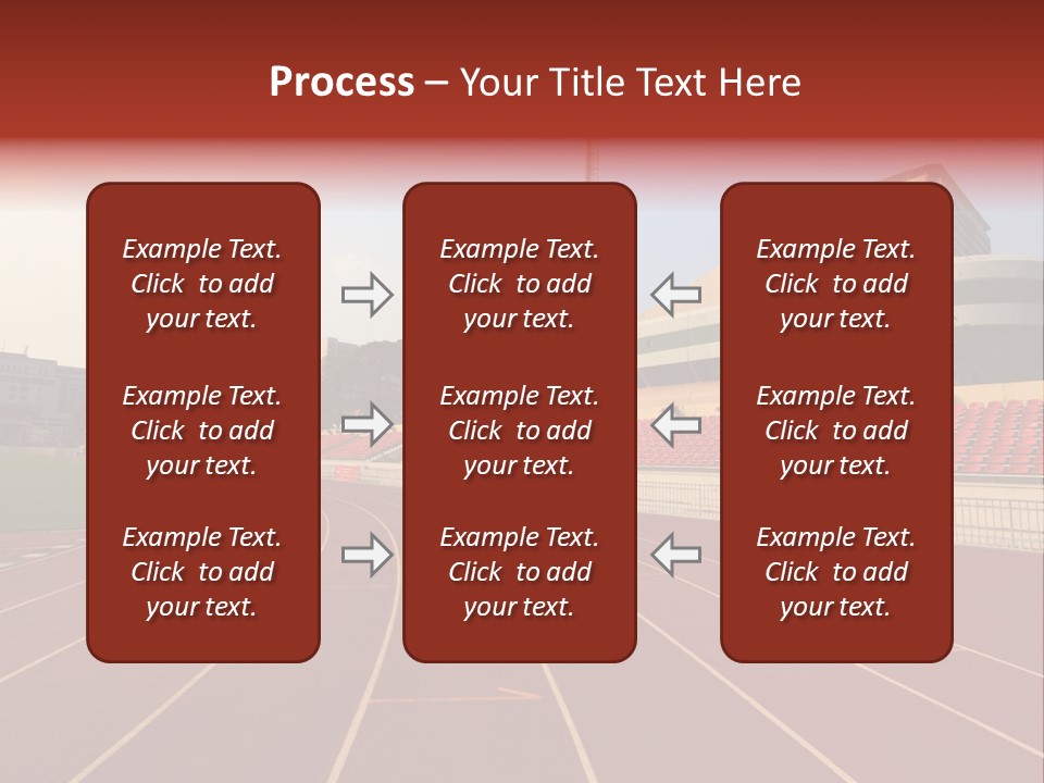 Course Arena Track PowerPoint Template