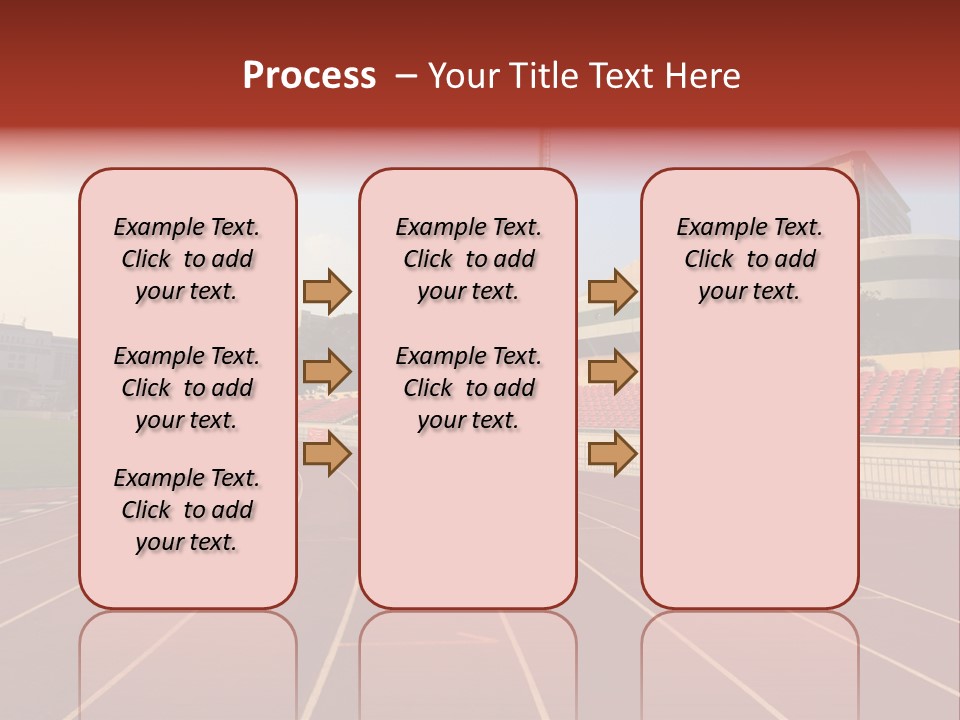 Course Arena Track PowerPoint Template