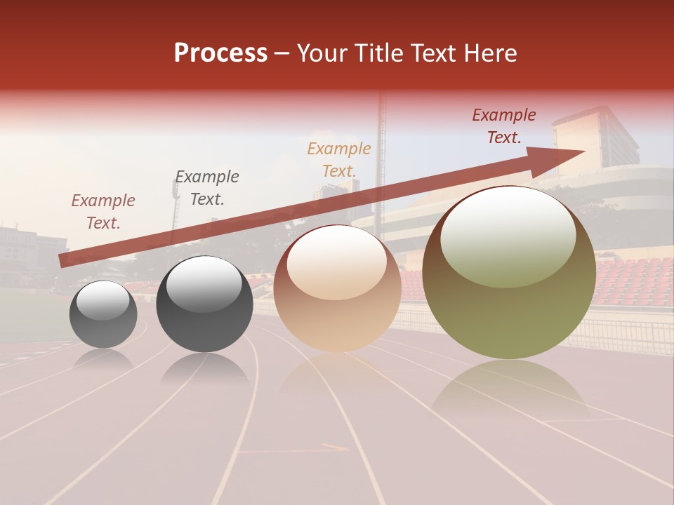 Course Arena Track PowerPoint Template