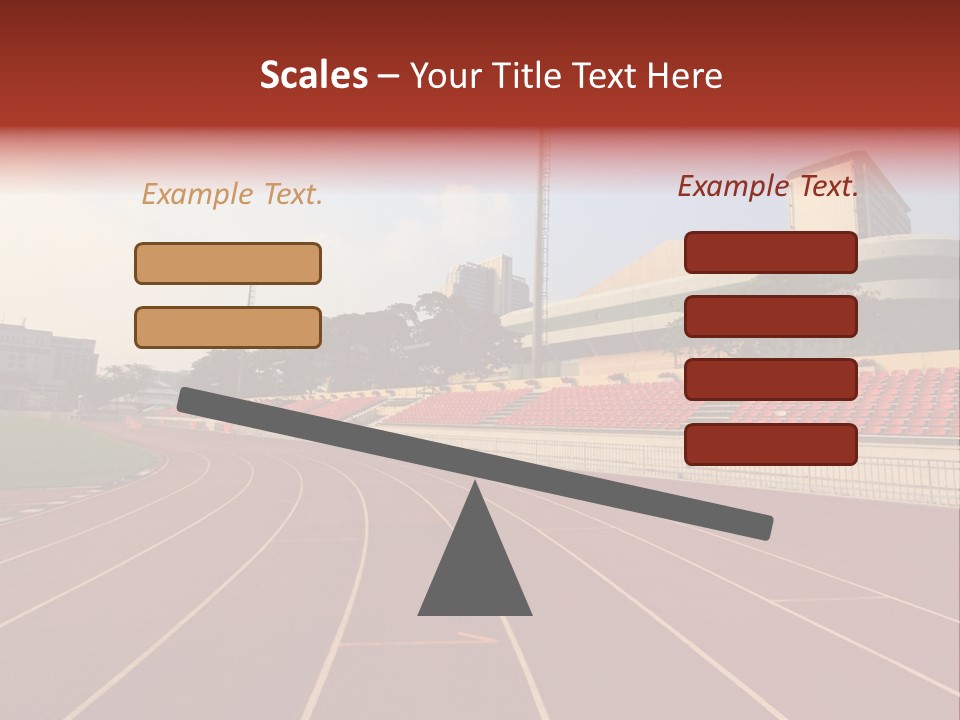 Course Arena Track PowerPoint Template
