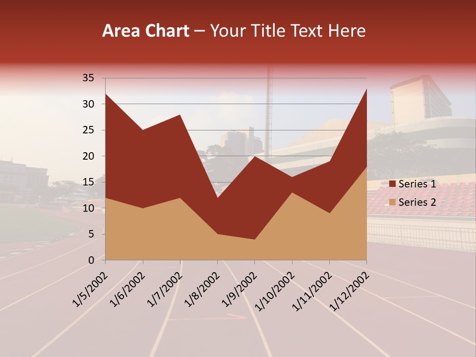 Course Arena Track PowerPoint Template