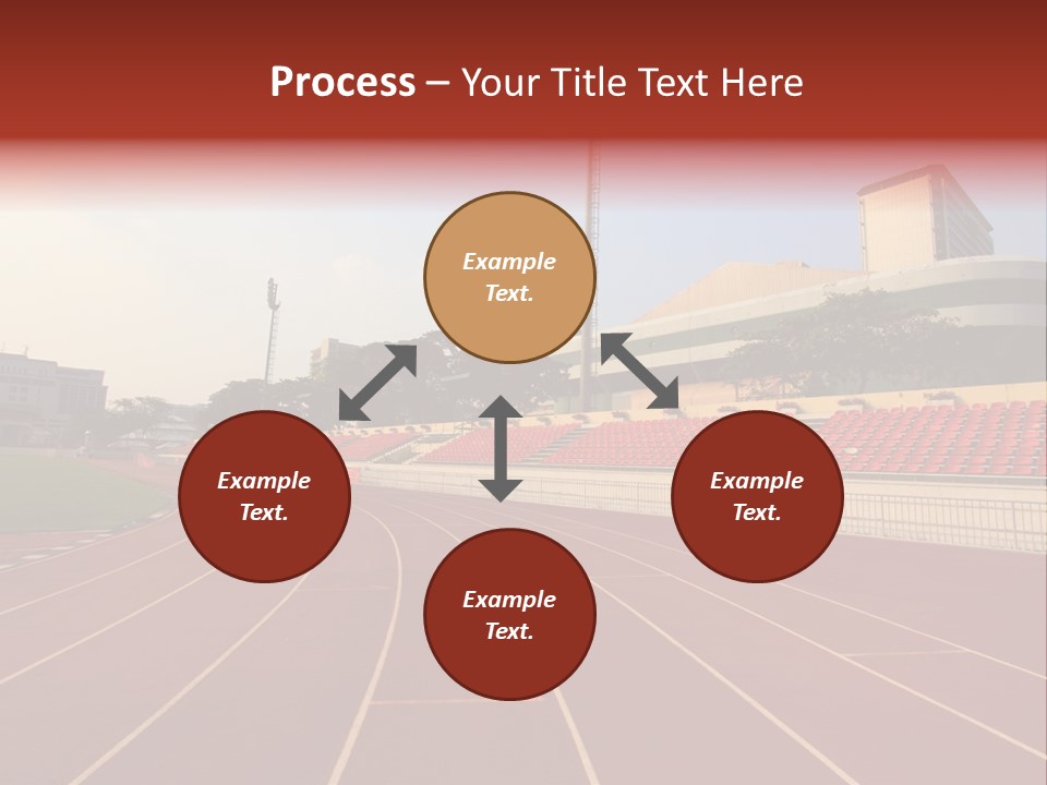 Course Arena Track PowerPoint Template