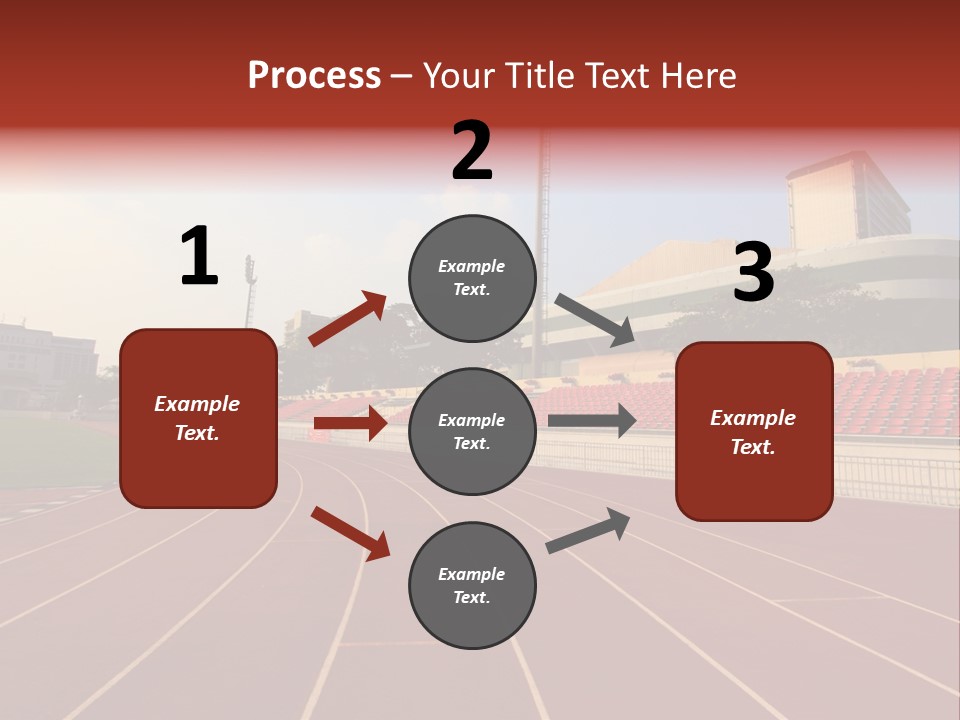 Course Arena Track PowerPoint Template