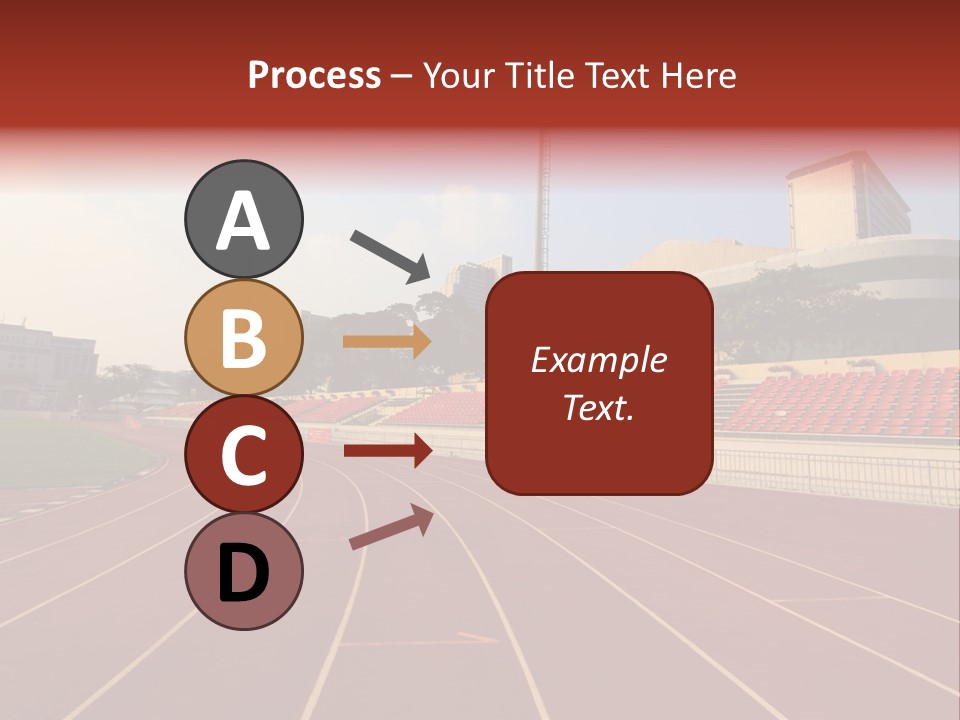 Course Arena Track PowerPoint Template