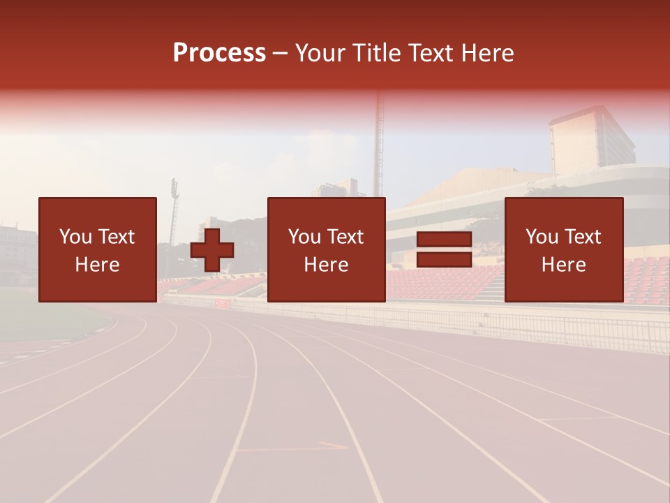 Course Arena Track PowerPoint Template