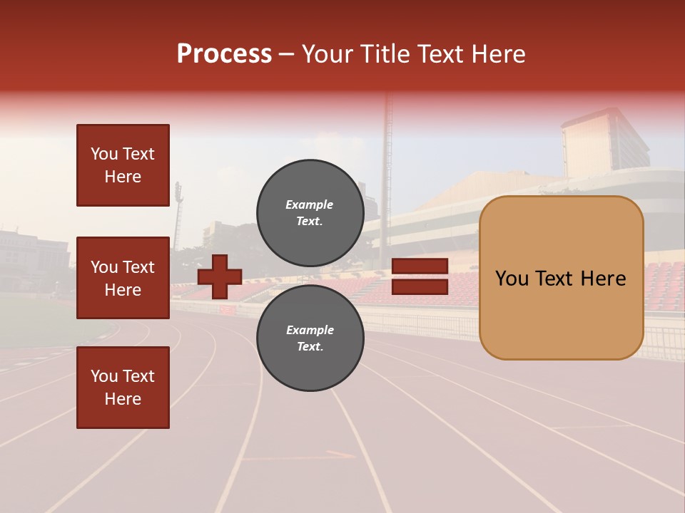 Course Arena Track PowerPoint Template