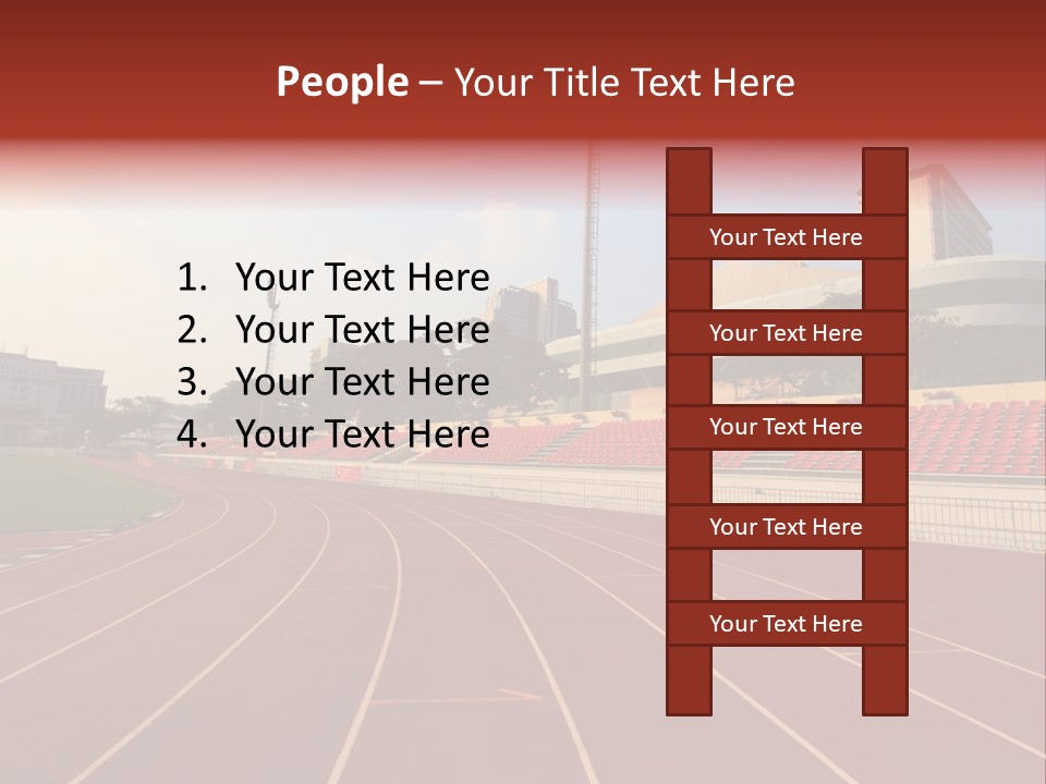 Course Arena Track PowerPoint Template