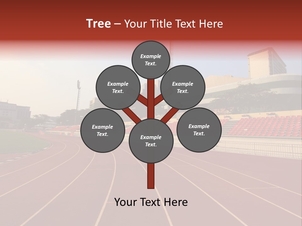 Course Arena Track PowerPoint Template