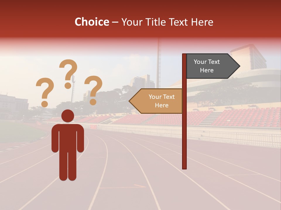 Course Arena Track PowerPoint Template