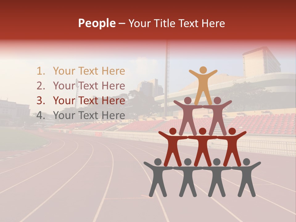 Course Arena Track PowerPoint Template