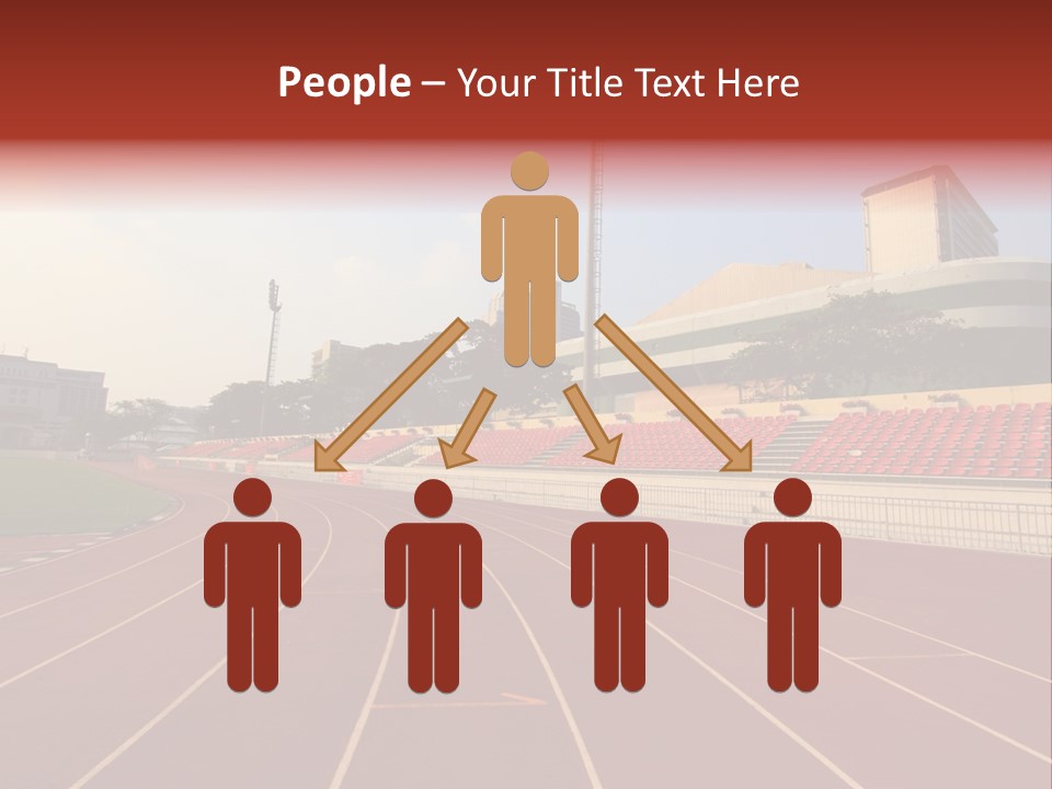 Course Arena Track PowerPoint Template