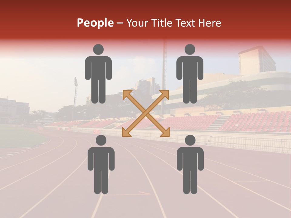 Course Arena Track PowerPoint Template