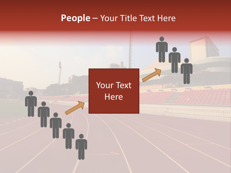 Course Arena Track PowerPoint Template