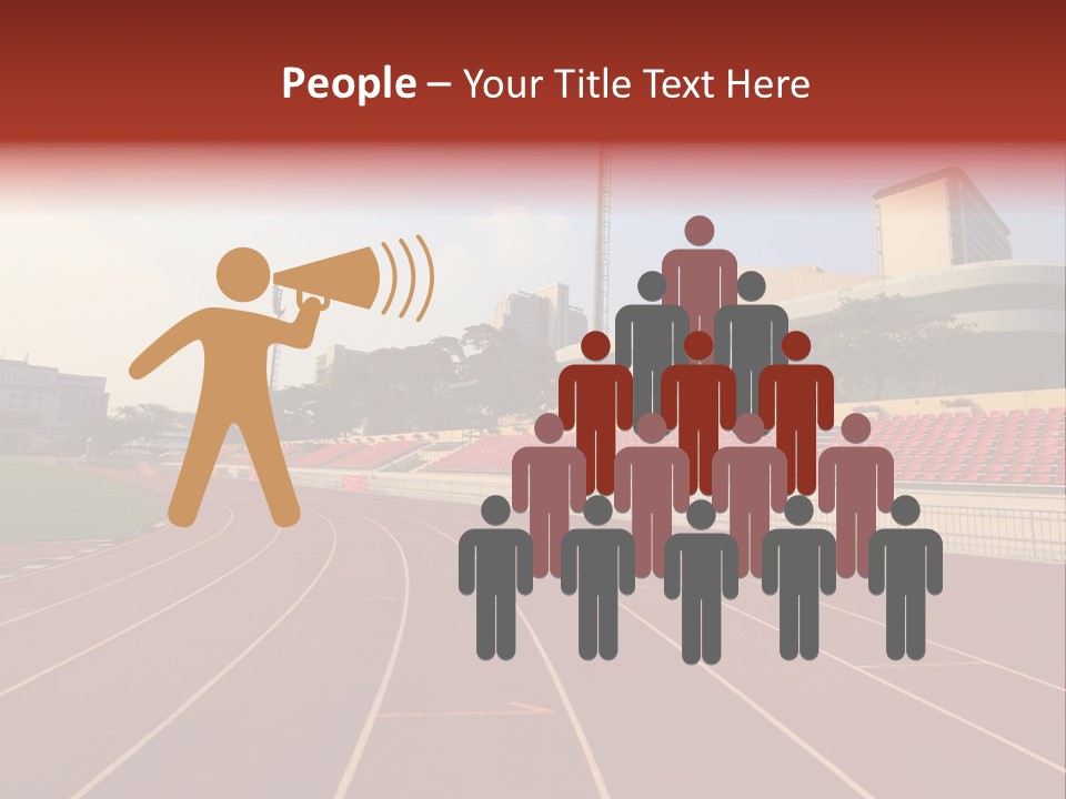 Course Arena Track PowerPoint Template