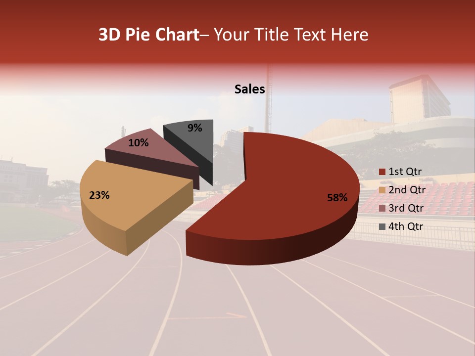 Course Arena Track PowerPoint Template