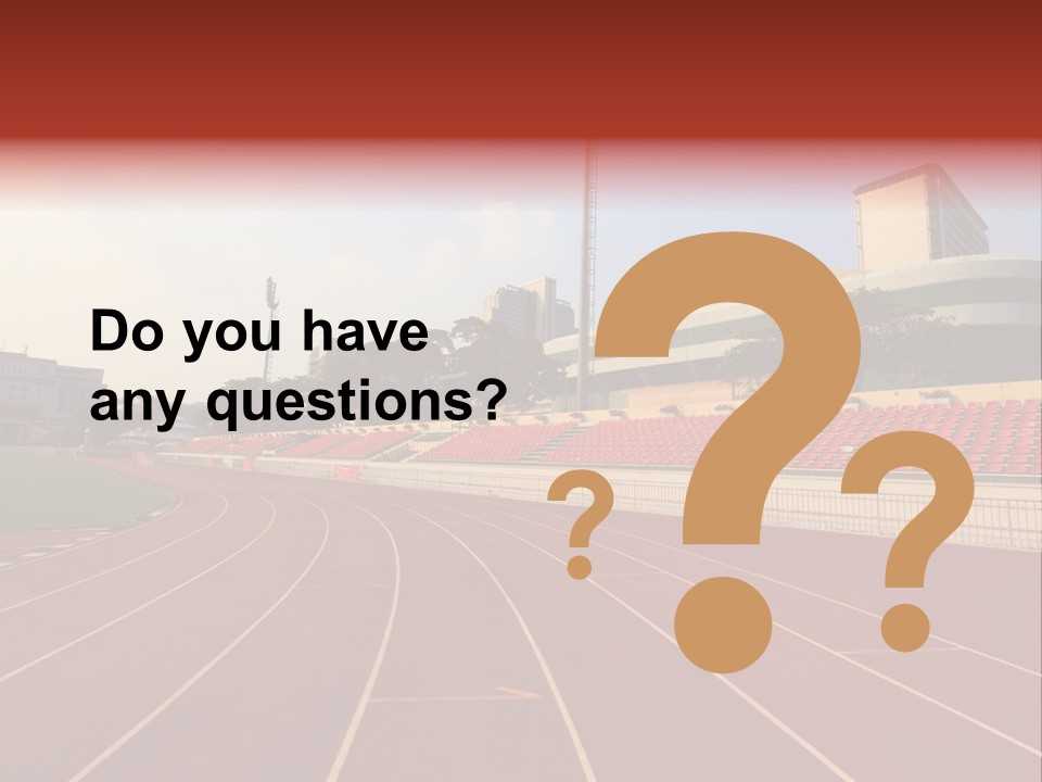 Course Arena Track PowerPoint Template