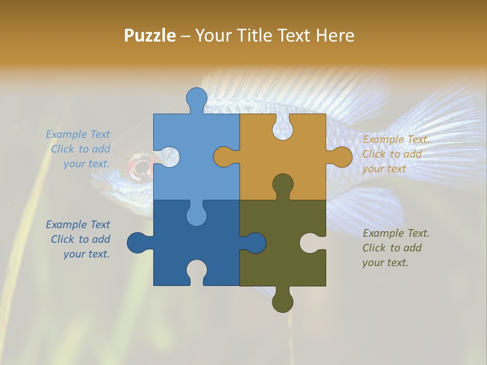 Mikrogeophagus German Fish PowerPoint Template