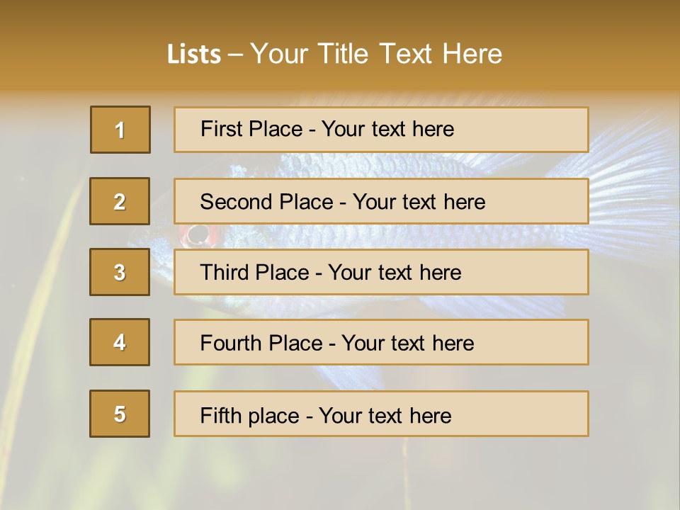 Mikrogeophagus German Fish PowerPoint Template