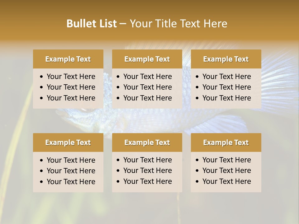 Mikrogeophagus German Fish PowerPoint Template