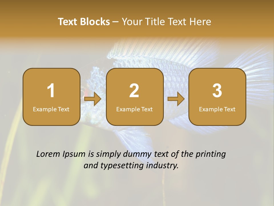 Mikrogeophagus German Fish PowerPoint Template