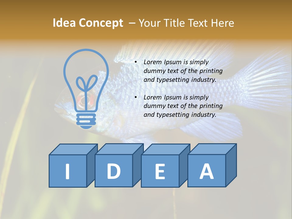 Mikrogeophagus German Fish PowerPoint Template