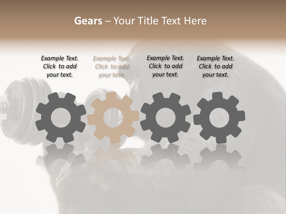 Action Barbell Species PowerPoint Template