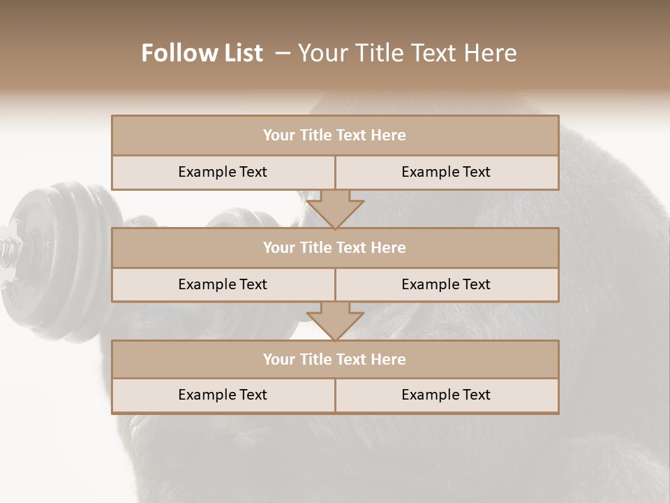 Action Barbell Species PowerPoint Template