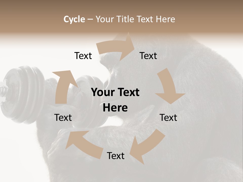 Action Barbell Species PowerPoint Template