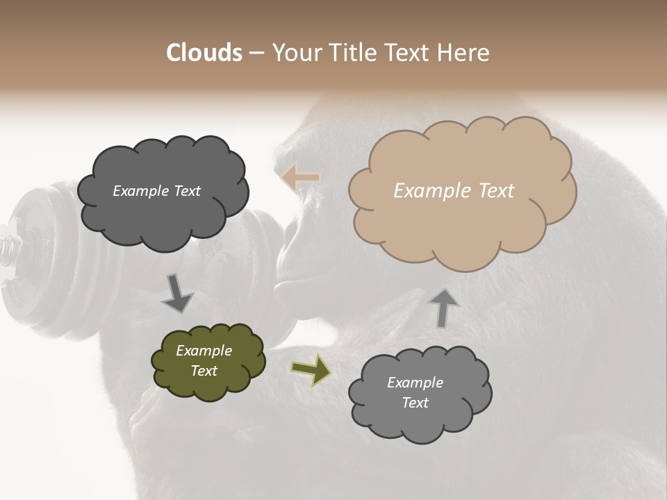 Action Barbell Species PowerPoint Template
