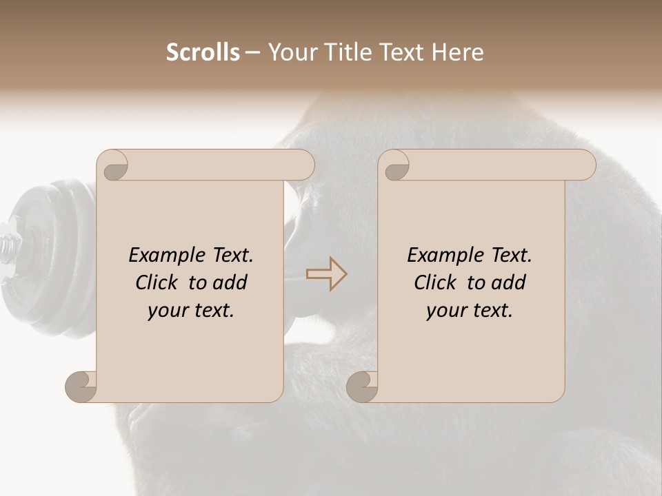 Action Barbell Species PowerPoint Template