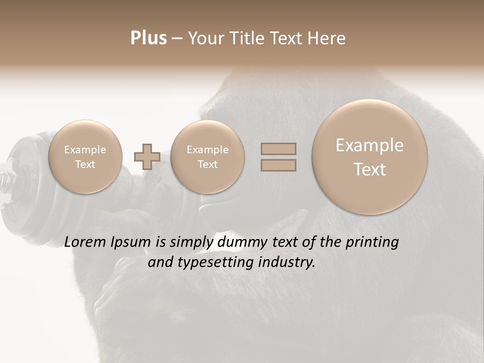 Action Barbell Species PowerPoint Template