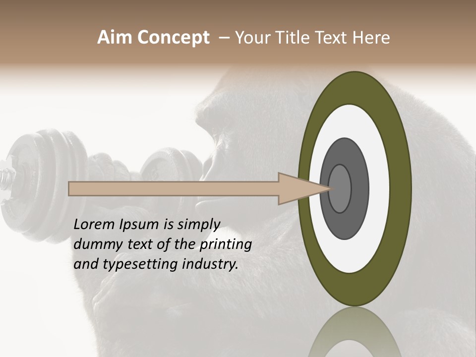 Action Barbell Species PowerPoint Template