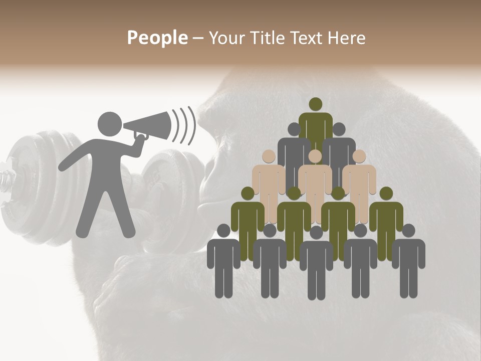 Action Barbell Species PowerPoint Template