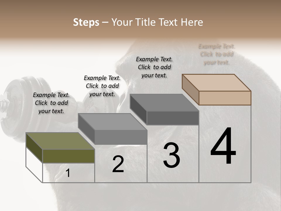 Action Barbell Species PowerPoint Template