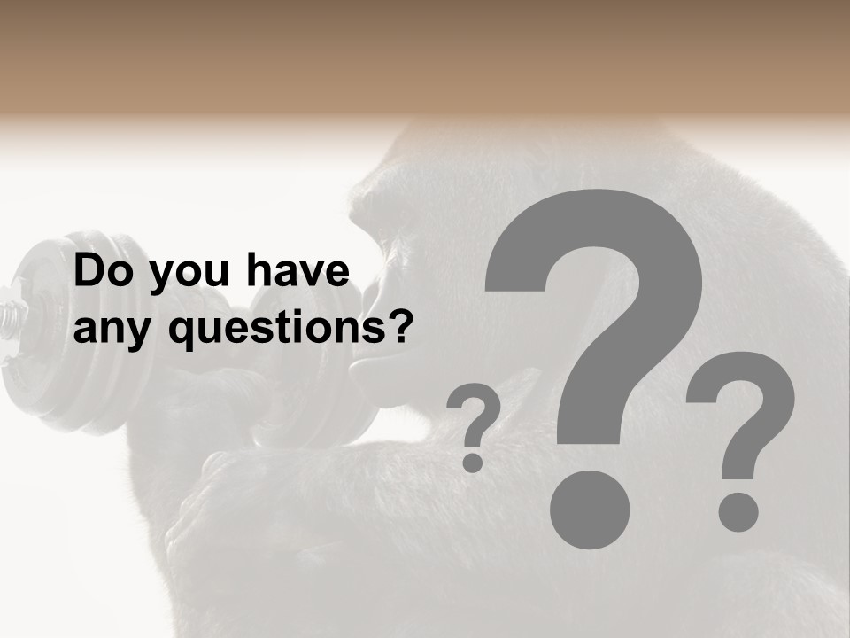 Action Barbell Species PowerPoint Template