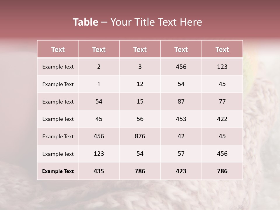 A Baby Wearing A Knitted Hat Laying On Top Of A Blanket PowerPoint Template