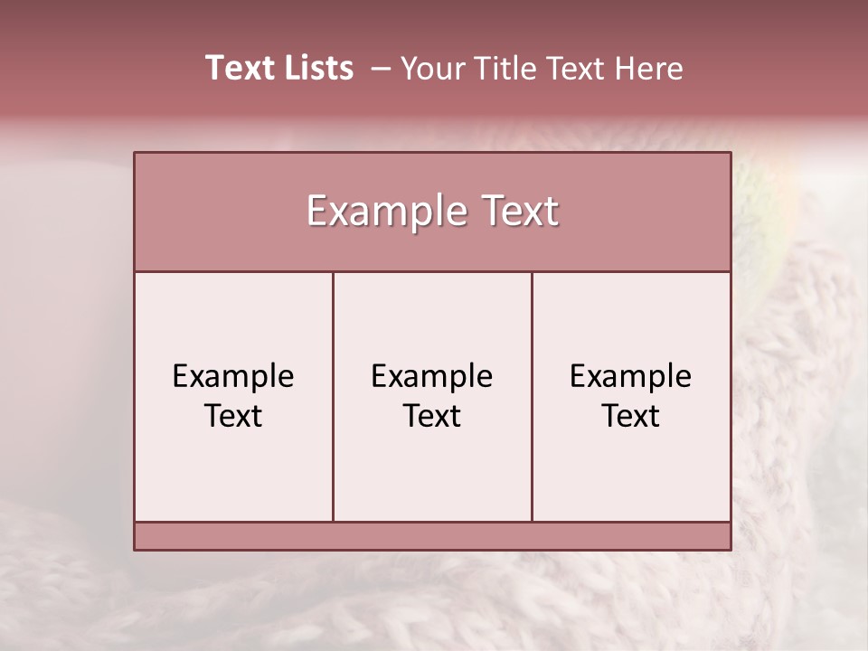 A Baby Wearing A Knitted Hat Laying On Top Of A Blanket PowerPoint Template