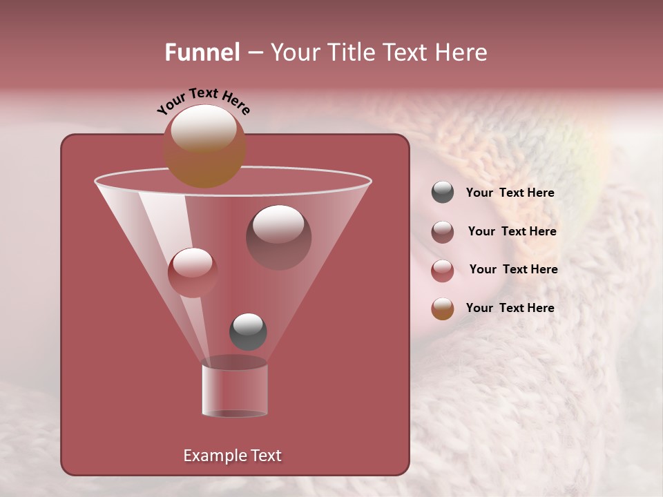 A Baby Wearing A Knitted Hat Laying On Top Of A Blanket PowerPoint Template