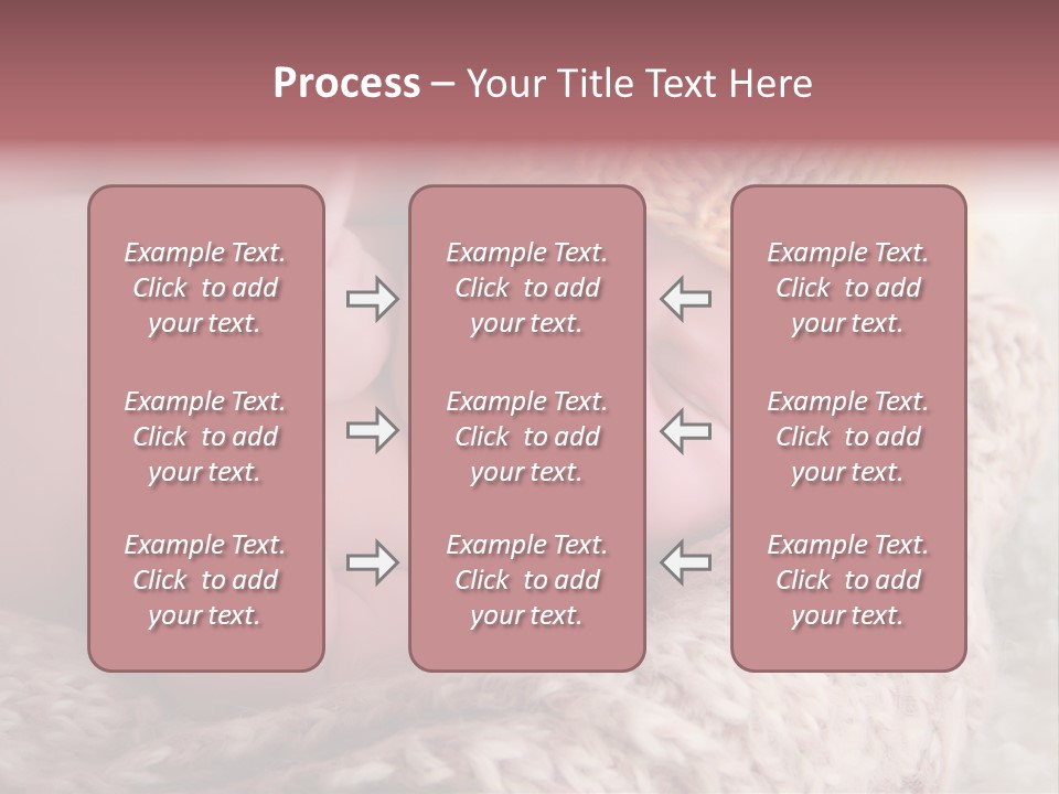 A Baby Wearing A Knitted Hat Laying On Top Of A Blanket PowerPoint Template
