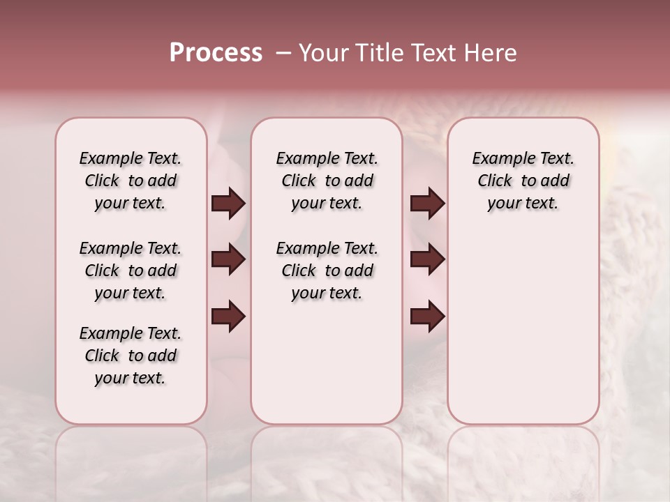 A Baby Wearing A Knitted Hat Laying On Top Of A Blanket PowerPoint Template