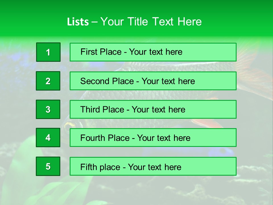 Underwater Stone Red PowerPoint Template