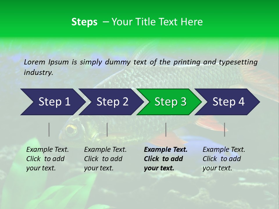 Underwater Stone Red PowerPoint Template