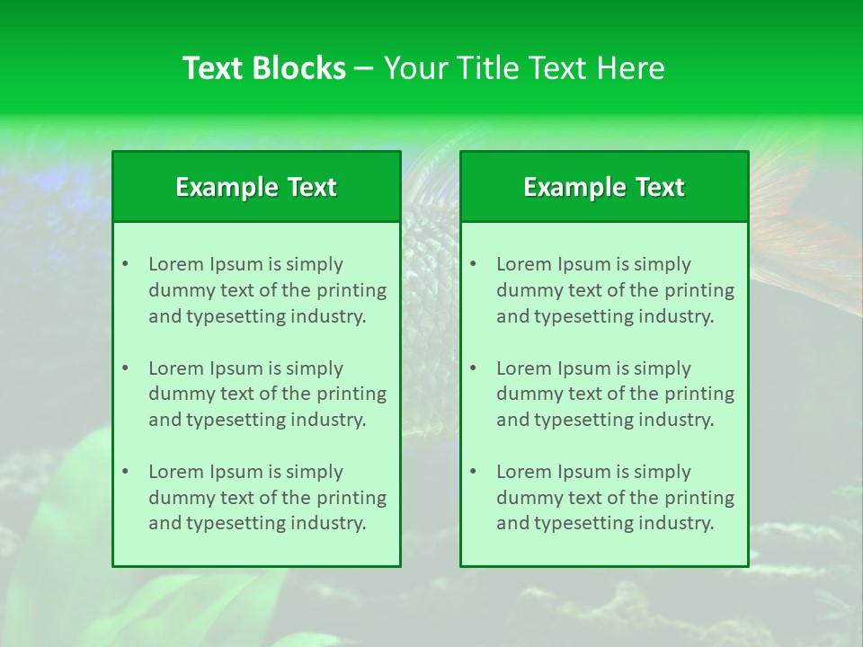 Underwater Stone Red PowerPoint Template